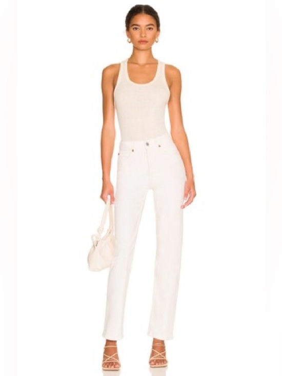 Re/Done Denim - Re/Done Originals 70's Straight Jeans in Vintage White Women Size 23 NWT $250